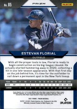 2021 Panini Prizm Estevan Florial Rookie Silver Prizm #85 New York Yankees