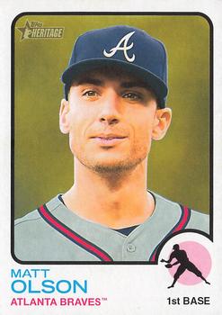 2022 Topps Heritage Matt Olson #590 Atlanta Braves