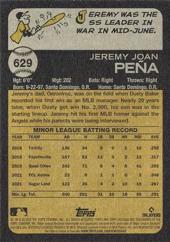 2022 Topps Heritage Jeremy Pena RC #629 Houston Astros