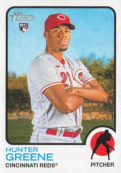 2022 Topps Heritage Hunter Greene RC #694 Cincinnati Reds