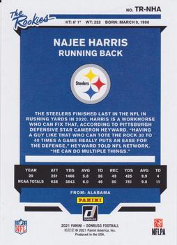 2021 Panini Donruss Najee Harris The Rookies #TR-NHA Steelers