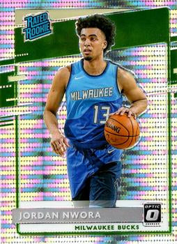 2020-21 Donruss Optic Pulsar Rated Rookies Jordan Nwora #189 Milwaukee Bucks