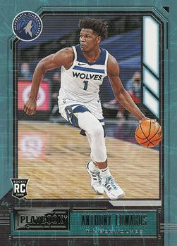 2020-21 Panini Chronicles Playbook Anthony Edwards Rookie Card #167 Timberwolves