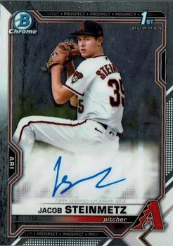 2021 Bowman Draft Chrome 1st Jacob Steinmetz Auto #CDA-JS Diamondbacks