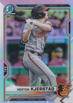 2021 Bowman Chrome Heston Kjerstad #BDC-40 Baltimore Orioles