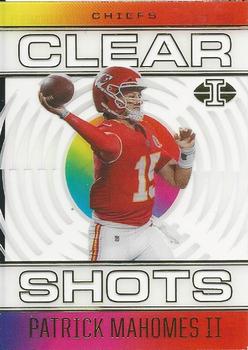 2021 Patrick Mahomes Illusions Football Clear Shot #CS-2 Kansas City Chiefs