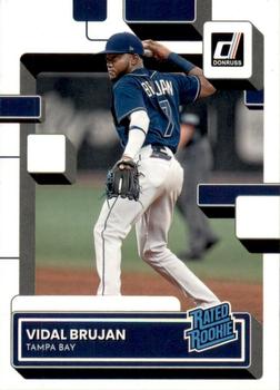2022 Panini Donruss Vidal Brujan Rated Rookies 38 Tampa Bay Rays