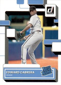 2022 Panini Donruss Edward Cabrera Rated Rookies 52 Miami Marlins