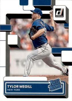 2022 Panini Donruss Tylor Megill Rated Rookies Printing Plates Yellow #60 New York Mets