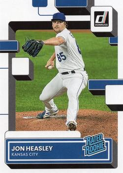 2022 Panini Donruss Jon Heasley Rated Rookies Printing Plates Yellow #65 Kansas City Royals