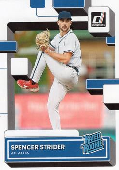 2022 Panini Donruss Spencer Strider Rated Rookies 76 Atlanta Braves