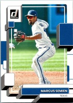2022 Panini Donruss Marcus Semien Base #99 Texas Rangers