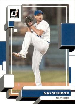 2022 Panini Donruss Max Scherzer #104 New York Mets
