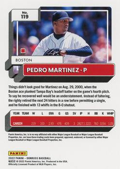 2022 Panini Donruss Pedro Martinez #119 Boston Red Sox