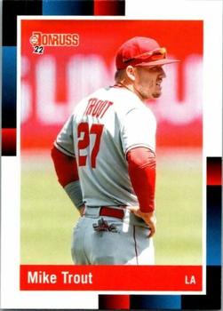 2022 Panini Donruss Retro 1988 Mike Trout #265 Los Angeles Angels