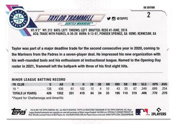 2021 Topps UK Edition Taylor Trammell RC #2 Seattle Mariners