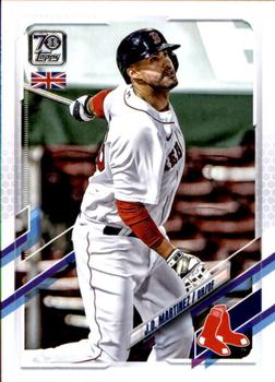 2021 Topps UK Edition J.D. Martinez #187 Boston Red Sox