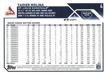 2023 Topps Yadier Molina #4 St. Louis Cardinals