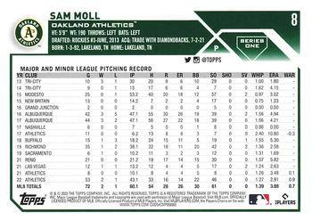 2023 Topps Sam Moll #8 Oakland Athletics