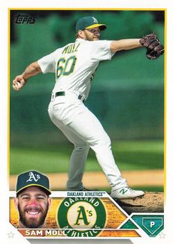 2023 Topps Sam Moll #8 Oakland Athletics