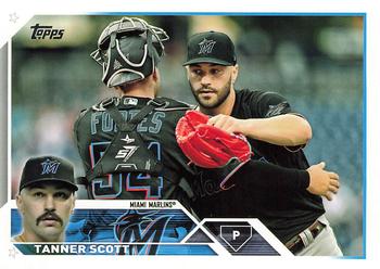 2023 Topps Tanner Scott #18 Miami Marlins
