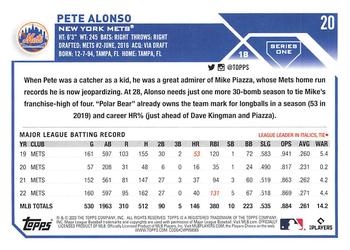 2023 Topps Pete Alonso #20 New York Mets