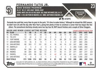 2023 Topps Fernando Tatis Jr. #23 San Diego Padres