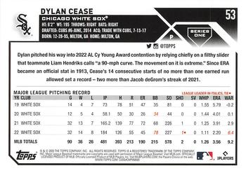 2023 Topps Dylan Cease #53 Chicago White Sox