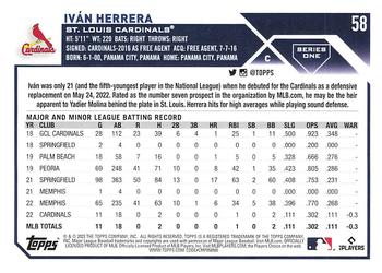 2023 Topps Ivan Herrera Rookie #58 St. Louis Cardinals