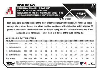 2023 Topps Josh Rojas #60 Arizona Diamondbacks