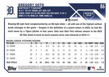 2023 Topps Gregory Soto #86 Detroit Tigers