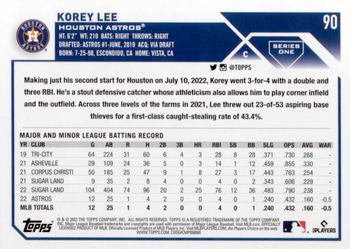 2023 Topps Korey Lee Rookie #90 Houston Astros