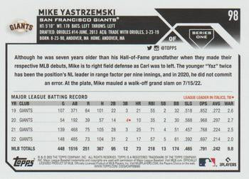 2023 Topps Mike Yastrzemski #98 San Francisco Giants