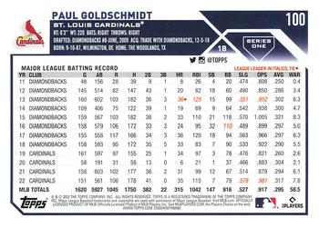 2023 Topps Paul Goldschmidt #100 St. Louis Cardinals