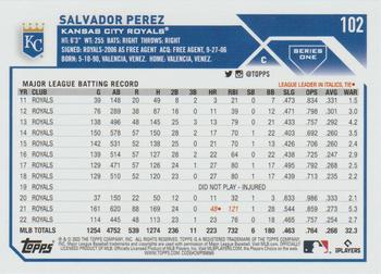 2023 Topps Salvador Perez #102 Kansas City Royals