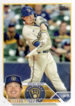 2023 Topps Keston Hiura #104 Milwaukee Brewers