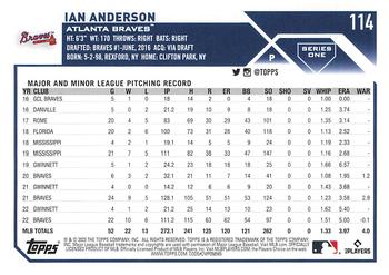 2023 Topps Ian Anderson #114 Atlanta Braves