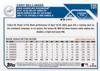 2023 Topps Cody Bellinger #131 Los Angeles Dodgers
