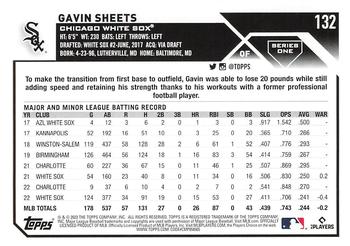 2023 Topps Gavin Sheets #132 Chicago White Sox
