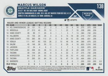 2023 Topps Marcus Wilson Rookie #138 Seattle Mariners