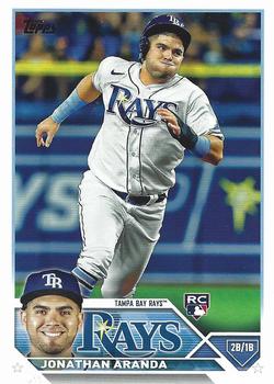 2023 Topps Jonathan Aranda Rookie #154 Tampa Bay Rays