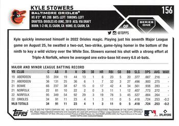 2023 Topps Kyle Stowers Rookie #156 Baltimore Orioles