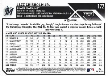 2023 Topps Jazz Chisholm Jr. #172 Miami Marlins