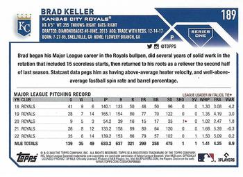 2023 Topps Brad Keller #189 Kansas City Royals