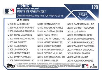 2023 Topps Pete Alonso Combo Cards #190 New York Mets