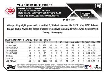 2023 Topps Vladimir Gutierrez #198 Cincinnati Reds