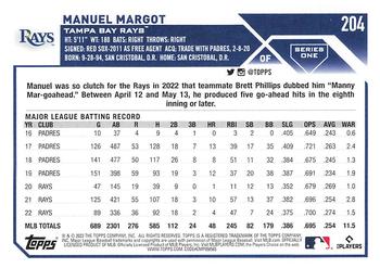 2023 Topps Manuel Margot #204 Tampa Bay Rays
