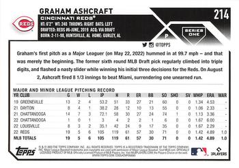 2023 Topps Graham Ashcraft Rookie #214 Cincinnati Reds