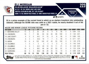 2023 Topps Eli Morgan #223 Cleveland Guardians