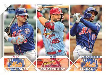 2023 Topps Paul Goldschmidt / Pete Alonso / Francisco Lindor League Leaders #240